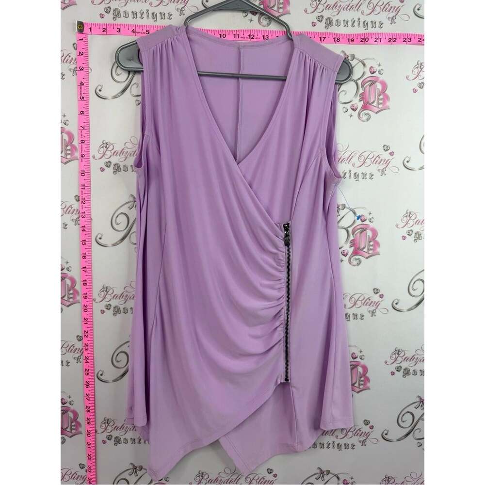 Women's Purple and Silver Wrap-dresses